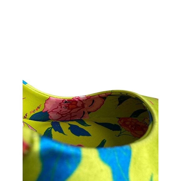 ALDO Flower Power Floral Rose Print Fabric Heels Size US 7 - Picture 9 of 9